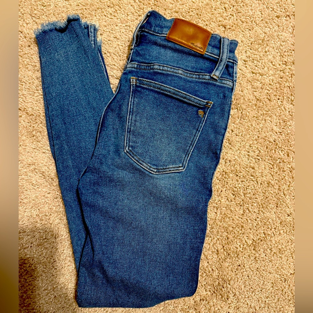 Madewell Raw Hem distressed jeans